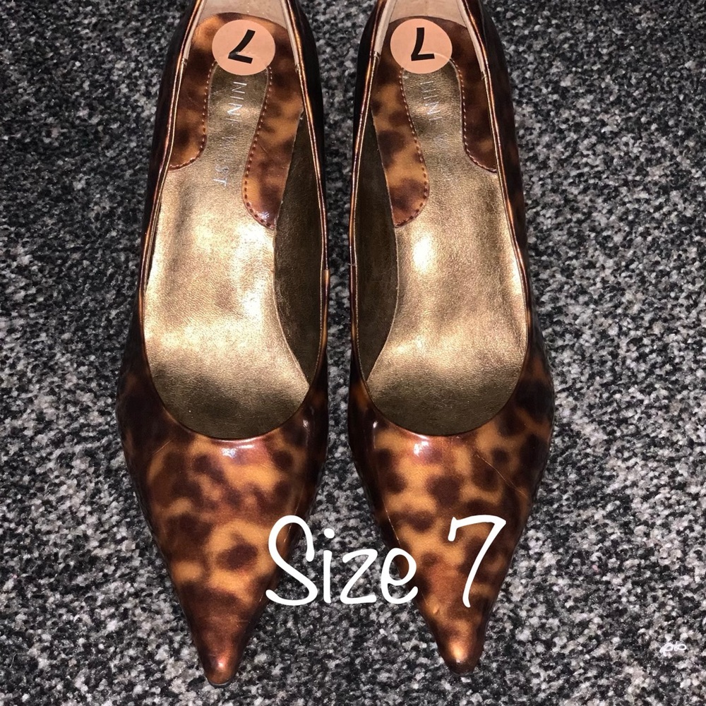 *NEW* Nine West Leopard Print Heels- Size 7